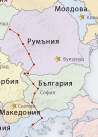 Схема маршрута E79