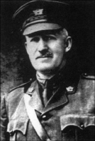 Black and white photo of a late middle-aged man wearing a Canadian Expeditionary Force officer's uniform