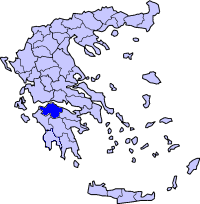 Localização de Acaia na Grécia