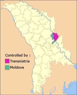 Location of Dubăsari
