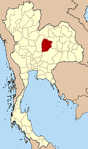 Peta Thailand menunjukkan Chaiyaphum