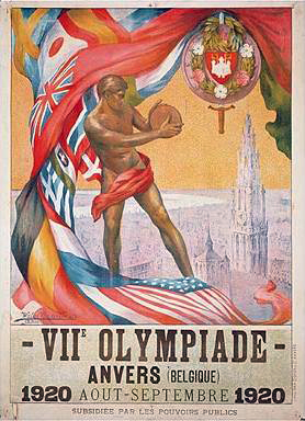 Poster of the 1920 Olympic games.