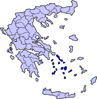 Cicladi – Localizzazione