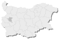 Localização de Sófia na Bulgária