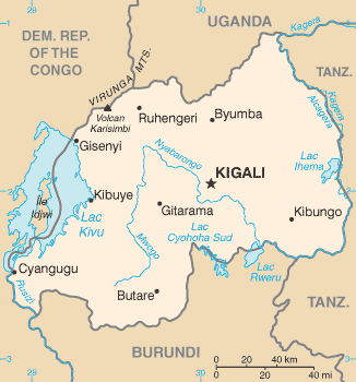 Ramani ya Rwanda