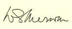 signature de William S. Merwin