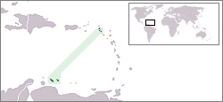 Locatie vaan de Nederlandse Antille (vaanaof 1986)