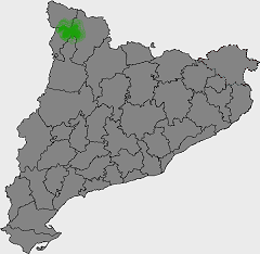 Localización del parque nacional en Cataluña