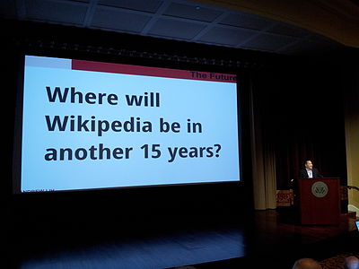 Keynote speaker Andrew Lih, Associate Professor of Journalism at the American University School of Communication
