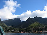 Eroded volcanic island of Robinson Crusoe