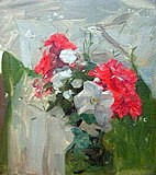 Flower Study, oil on canvas
