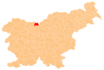 The location of the Municipality of Jezersko