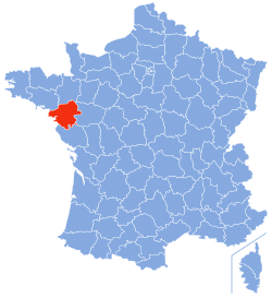 Location of Loire-Atlantique in France