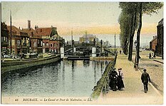 Pont de Wattrelos ou pont du Galon d'eau rebaptisé Pont Émile Duhamel en 2010 (Roubaix)[24].