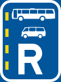 Reserved lane for buses and mini-buses