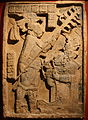 Image 54Shield Jaguar and Lady Xoc, Maya, lintel 24 of temple 23, Yaxchilan, Mexico, ca. 725 ce. (from History of Mexico)