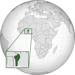 Repubblica Popolare del Benin - Localizzazione