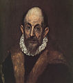 Probable self-portrait by El Greco, 1604.