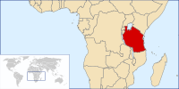 Mapa del Tanzania