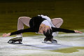 Solo cantilever without hands on ice (Lubov Iliushechkina)