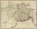 1813 بنگال کا نقشہ