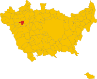 Locatie van Ossona in Milaan (MI)