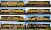 A comparison of the various versions of the SD70's as operated by Union Pacific