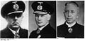 Admiralane og kapteinane Oskar Kummetz, Hellmuth Heye og August Thiele i Kriegsmarine vart heidra med Riddarkrossen under Jernkrossen etter åtaket på Norge i 1940.