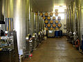Image 16Stainless steel fermentation vessels and new oak barrels at the Three Choirs Vineyard, Gloucestershire, England (from Winemaking)
