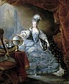 1775, Portrait de Marie-Antoinette en tenue de couronnement par Jean-Baptiste André Gautier-Dagoty