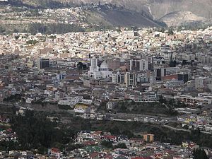 Panorama view of downtown La Merced and Inbayo area