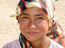 Young Uyghur woman, c. 2005.