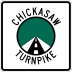 Chickasaw Turnpike marker