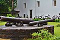 Portuguese cannons serve as a reminder of the glory days of the trading hub of Goa
