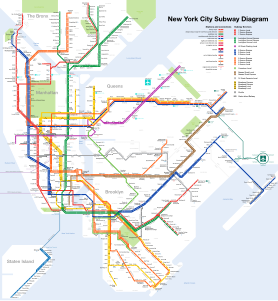 Нью-Йоркну метросуну картасы