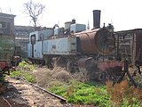 Mallet-Locomotief, opgesteld in de werkplaats Damascus-Kadam.