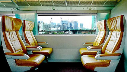Shanghai Maglev VIP passenger interior