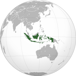 Localização de República da Indonésia
