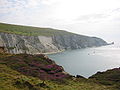 A view of the Needles and Alum Bay