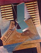 Juan Gris, 1914, Sunblind, kolaž in olje na platnu, 92 × 72,5 cm