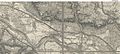 Verlauf der Chaussee zwischen Dresden und Meißen im Elbtal, Karte von Jakob Andreas Hermann Oberreit, 1857.