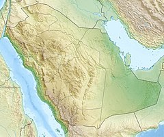 ダンマームの位置（サウジアラビア内）