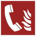 F006 – Téléphone à utiliser en cas d'incendie