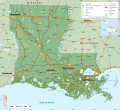 Image 22Geographic map of Louisiana (from Louisiana)
