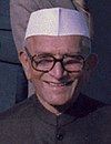 Photographic portrait of Morarji Desai