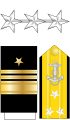美國海軍中將袖章、肩章及配章