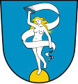 Heraldisk Fortuna i byvåpenet til Glückstadt.