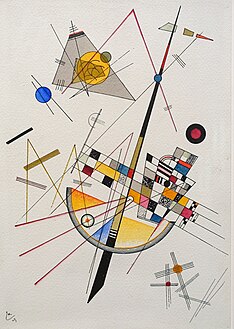 Vassily Kandinsky, Tension délicate, aquarelle et encre, 1923.