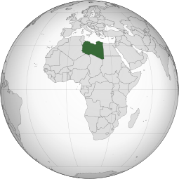 Localização da Líbia