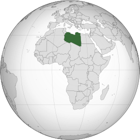 Localização de Al-Mamlakah Al-Lībiyya